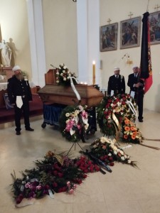 Pohřeb kolegy Jozefa Minčeffa